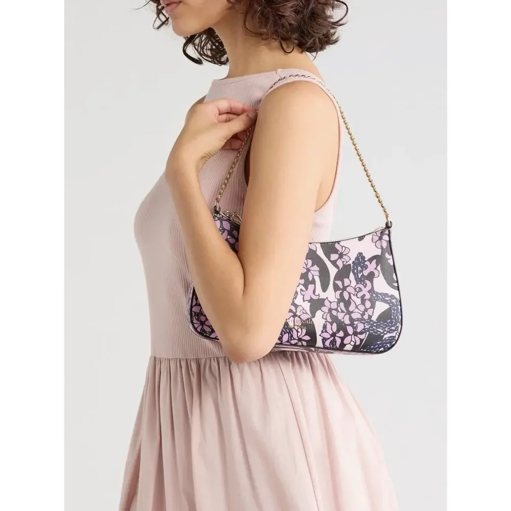 Kate Spade New York SNAKE GARDEN PRINTED MEDIUM CONVERTIBLE CROSSBODY